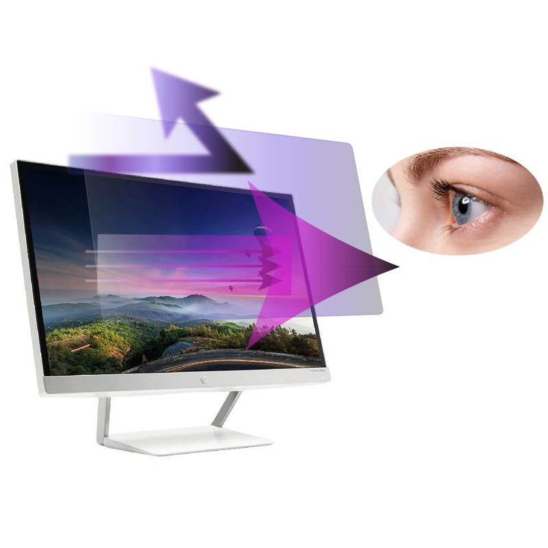 EZ-Pro Screen Protector Premium Anti Blue Light and Anti Glare Screen Protector (2 Pack) for 21.5 inches Monitor with Aspect Ratio 16:9. Easy and Bubble Free Installation - Image 1